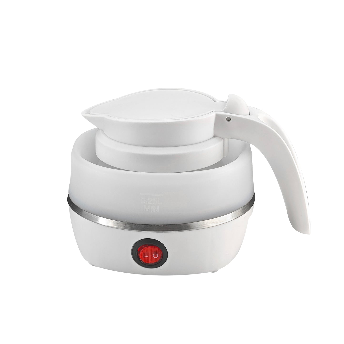 600ML Portable Hotel Water Heater Quick Boiling Water Grade Automatic Power Off Travel Foldable Silicone Electric Kettle