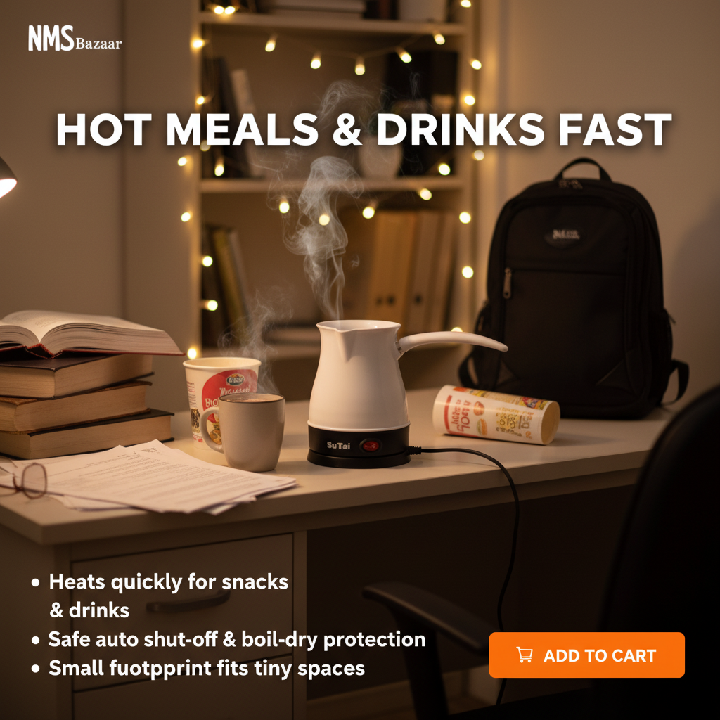 0.6L Fast Heating Travel Kettle