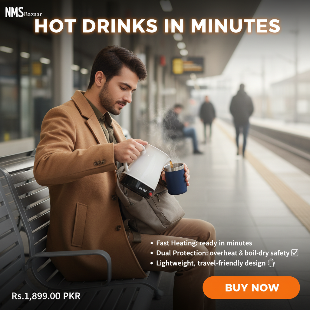 0.6L Fast Heating Travel Kettle