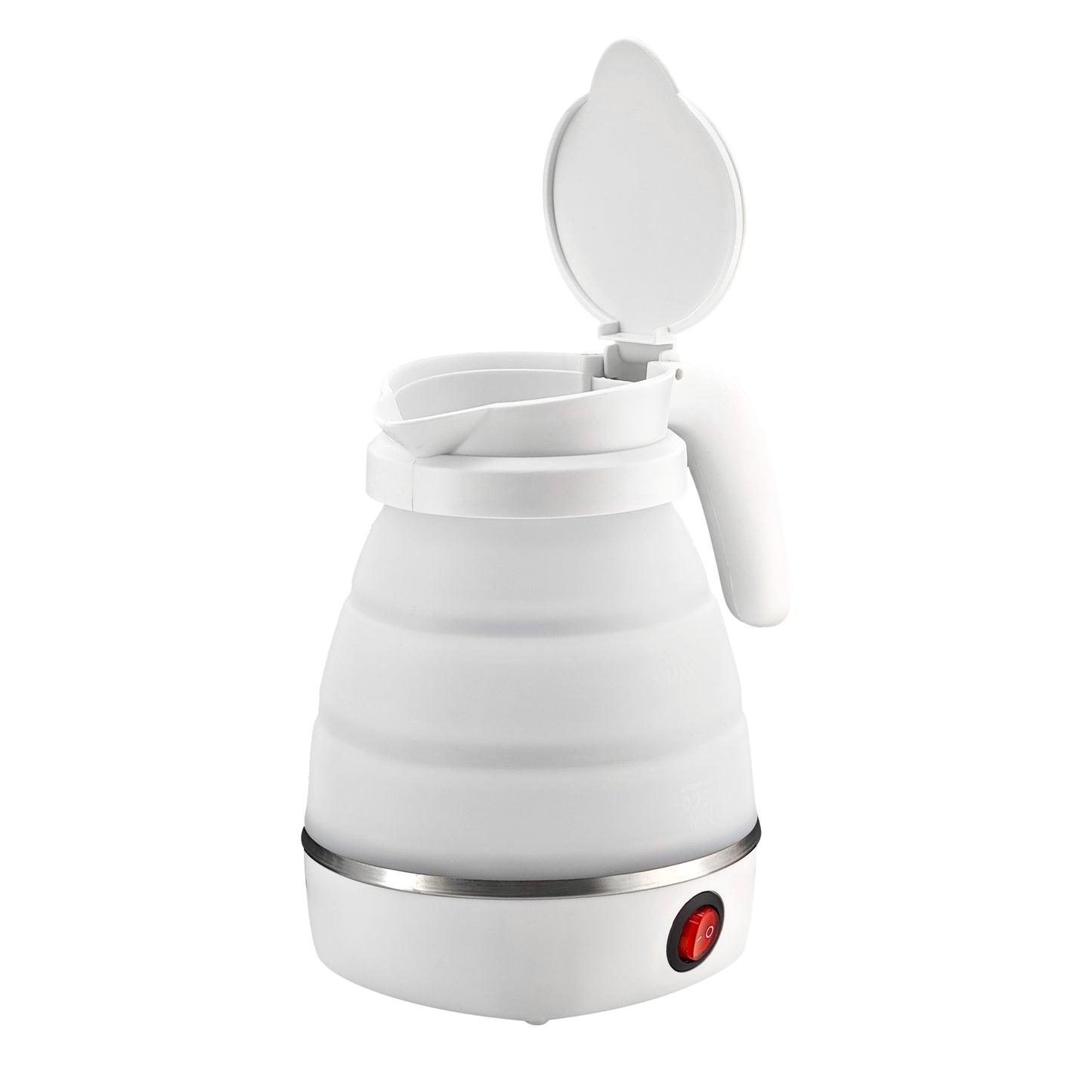 600ML Portable Hotel Water Heater Quick Boiling Water Grade Automatic Power Off Travel Foldable Silicone Electric Kettle