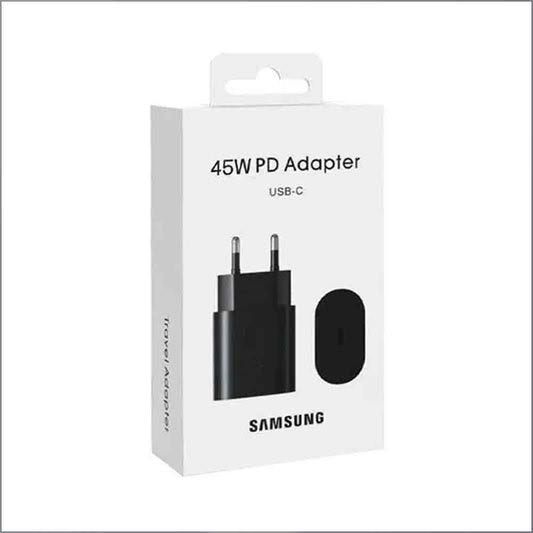 Samsung 45W USB-C Fast Charger (2-Pin, Black, PD 3.0)