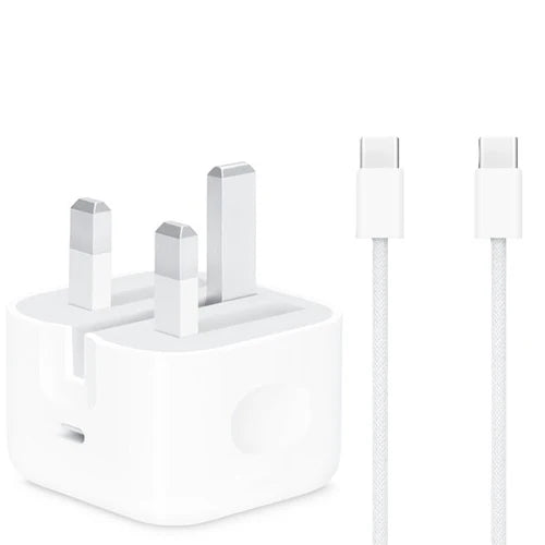 Apple 20W USB‑C Fast Charger + Woven Cable (iPhone 16 Pro Max)