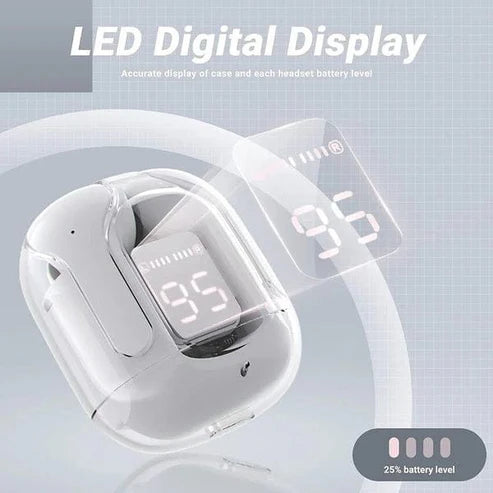 Air 31 Wireless Earbuds (Bluetooth 5.3, Transparent, Hi-Fi Sound)